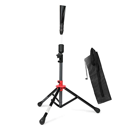 Baseball & Softball Batting Tee - Hitting Travel Tee | Adjustable Height | Portable & Collapsible | Tripod Base