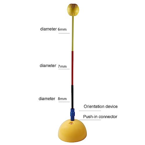 Professional Tennis Swing Trainer, Aid Practice Tool for Beginners Improve Skills of Topspin & Downspins Training Equipment Rebounder Ball with Single