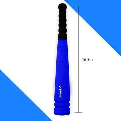 Aoneky 16.5 Inch Foam Baseball Bat for Toddlers 1-3 Years - Soft & Safe First T-Ball Bat, Mini Lightweight Beginner Bat for Kids, Indoor Outdoor Toy (Blue 1)
