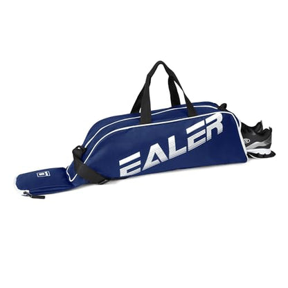EALER Baseball Bat Tote Bag & T-ball, Softball Equipment Bag - Gear for Kids, Youth, and Adults Holds Bat, Helmet, Glove, Cleats, Shoes and More - color: Navy