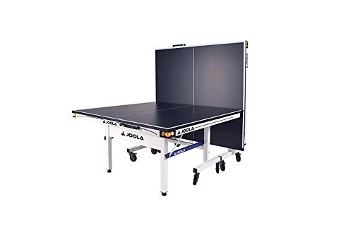 JOOLA Rally TL Professional MDF Indoor Ping Pong Table w/Quick Clamp Table Tennis Net & Post Set - 10 Minute Easy Assembly - Corner Ball Holders - Tournament Quality - Includes Playback Mode