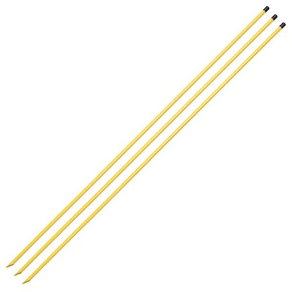 Golf Alignment Sticks 3 Pack, 58 inch Golf Swing Practice Stick, Adjustable Length Golf Practice Rods Alignment Training Sticks for Aiming, Putting, Full Swing Trainer, Yellow