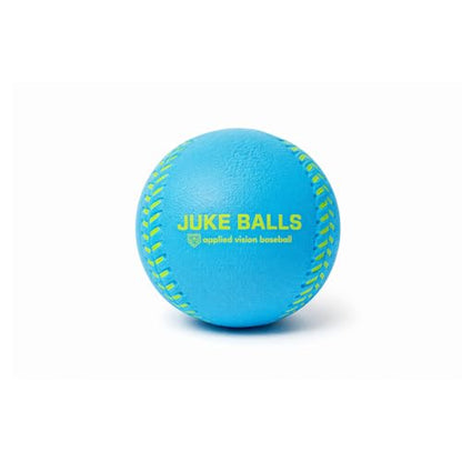 V-Swing Bat Mini + Juke Balls 12-Pack Foam Ball Bundle – Lightweight Indoor/Outdoor Training Balls with Raised Seams for Spin, Curveballs, Backyard Games & Batting Practice Training Plus Swing Trainer