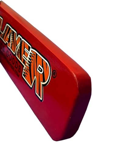 31" High-Grade Pro Maple Flat Half Paddle Training Baseball & Softball Bat in 31"/20 oz/Flat Barrel:2.75" for Professional Players in Black Handle & Red Barrel by Player Sports Goods LLC
