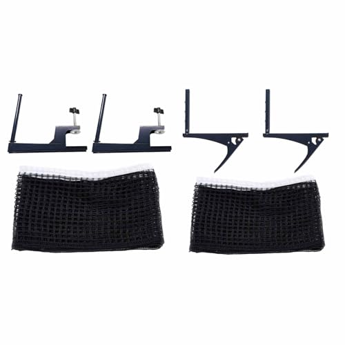 Pingpong Net with Clamp Professional Table Tennis and Post Set Folding PingPong Meshes Clip Adjustable Screw Clamps Post Suitable for Indoor Outdoor - color: clip on