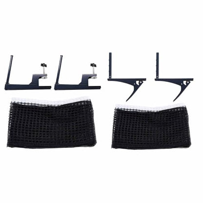 Pingpong Net with Clamp Professional Table Tennis and Post Set Folding PingPong Meshes Clip Adjustable Screw Clamps Post Suitable for Indoor Outdoor - color: clip on