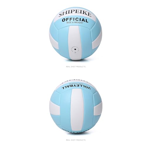 ABAJI Volleyball Official Ball Thicker PU Waterproof Anti-Explosion 15+ Years Kids Girls Boys Indoor Training Game Outdoor Sand Beach Pool Play Pump Needle