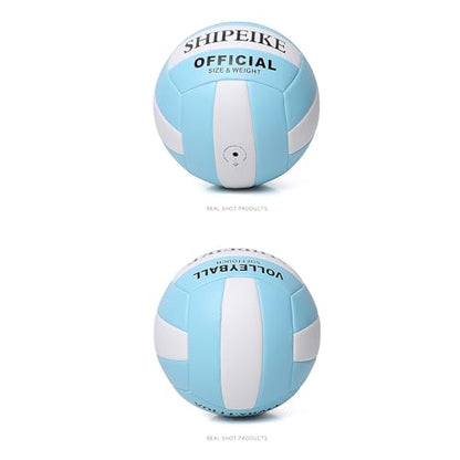 ABAJI Volleyball Official Ball Thicker PU Waterproof Anti-Explosion 15+ Years Kids Girls Boys Indoor Training Game Outdoor Sand Beach Pool Play Pump Needle