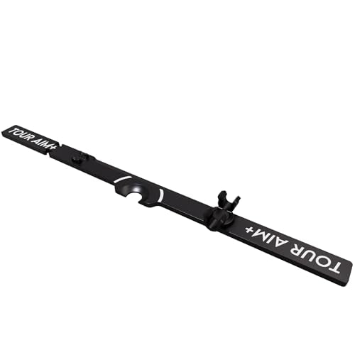 Tour Aim + Alignment Stick Adapter — Perfect Your Aim, Alignment, Face Angle, and Ball Position. Use Real Golf Tees of Mats.