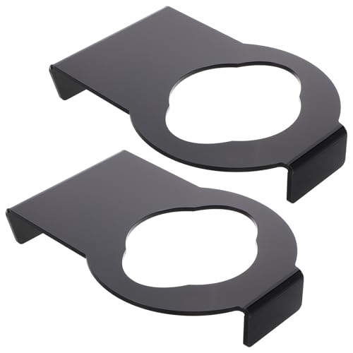 UPKOCH 2 Pcs Wall Mount Ball Holder Organizer Basketball Storage Rack for Football Soccer Volleyball Rugby Transparent Acrylic - color: Black