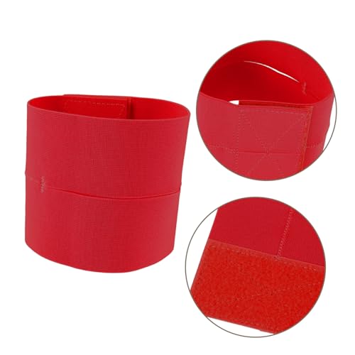 Toyvian Elastic Baseball Glove Strap Softball Wrap Band for All Gloves Breathable Open Structure Design Red