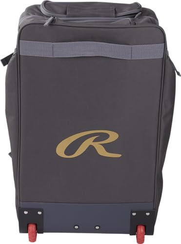 Rawlings | GOLD COLLECTION Wheeled Equipment Bag | Baseball/Softball | Multiple Styles - color: Graphite