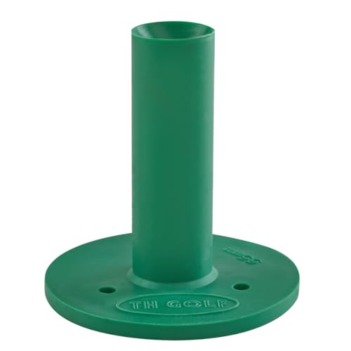 TH Golf Premium Rubber Golf Tees – Pack of 6 – Durable, Long-Lasting Tees in Multiple Sizes & Colours for Drivers, Woods & Irons - style: 55mm Green