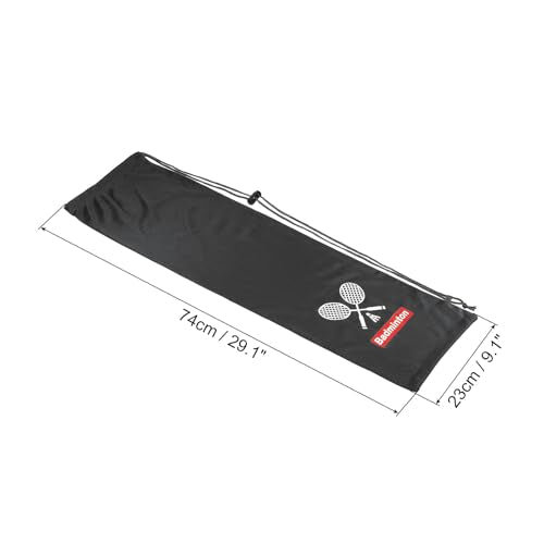 PATIKIL Badminton Racquet Cover Bag Soft Badminton Racket Pouch Velvet Lining with Drawstring Durable Lightweight for Badminton Players