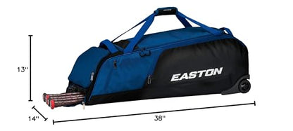 Easton | Dugout | Baseball & Fastpitch Softball | Wheeled Bag | Multiple Colors - color: Navy