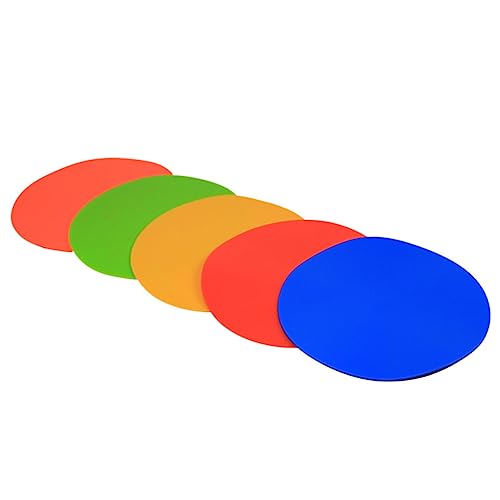 YARNOW 6pcs Soccer Training Markers Markers for Football Basketball and Agility Drills TPE Material Design Storage Bag Green Yellow Orange