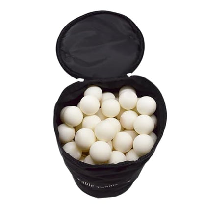 Portable Table Tennis Ball Carrying Holder Pouches, Bag, Large Capacity Pingpong Storage Bag Organizer - color: Red