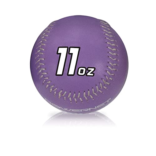 PowerNet Weighted Ball, Baseball Training Equipment for Improving Throwing Velocity and Strength for Pitching, Training Balls Sold Individually, 3 oz - 12 oz