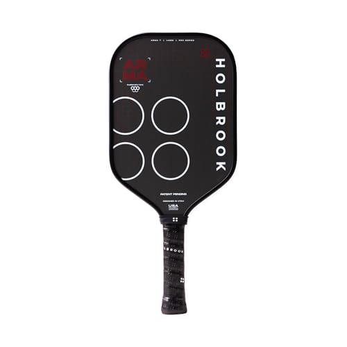 Holbrook ARMA Series Metallic Pickleball Paddle – Carbon Fiber Paddle with Dual-Density Core | USAPA Approved for Tournament Play | Control & Power - style: T