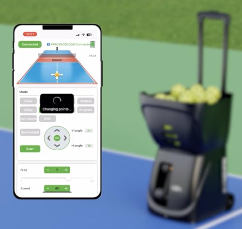 OLIN LaunchONE Pickleball Ball Launcher Training Machine, Battery Powered, Portable, Auto-Rotating
