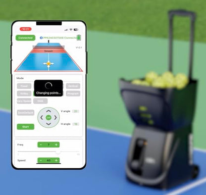 OLIN LaunchONE Pickleball Ball Launcher Training Machine, Battery Powered, Portable, Auto-Rotating