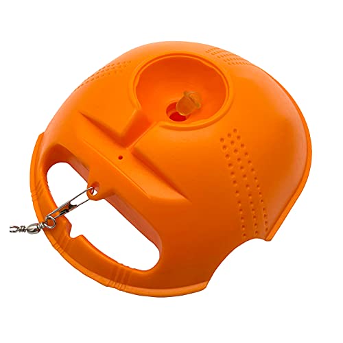 Tennis Trainer Rebound Baseboard Self Training Equipment Rebounder with 2 String Tennis Balls - color: Orange