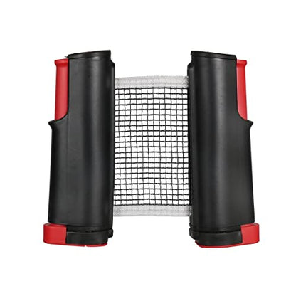 Vector X Table Tennis Net Retractable Table Tennis Net Replacement, Ping Pong Net(Black-Red)