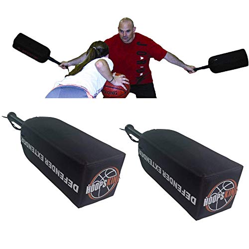 HOOPSKING Defender Extender Basketball Training Pads - Volleyball Blocking Drills - Football Quarterback Pass Rush Distractor - Makes Players Learn to Handle Taller, Faster, & More Athletic Opponents