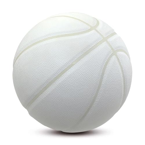 MINDCOLLISION Size 1/3/4/5/6/7/9 No Logo Basketball, Black and White, can be Used for Autographs, Clubs, Training, Event prizes - color: White2, size: No.5