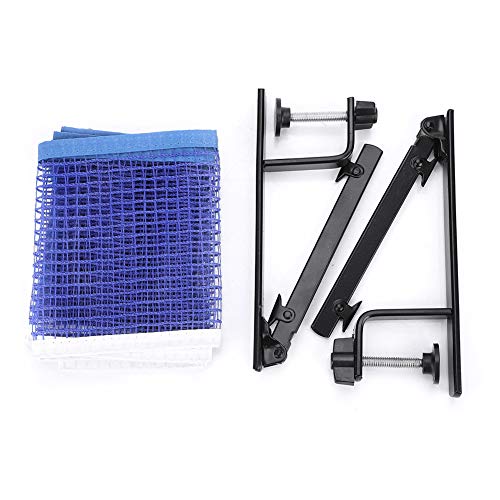 Portable Table Tennis Net with Metal Clamp Posts - Nylon Set Accessory for Indoor and Outdoor Play