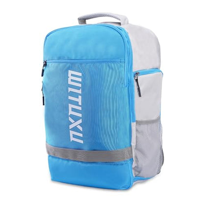 Pickleball Backpack, 3+Paddle Capacity, Pickleball-specific Shockproof Thermal Pockets, Waterproof Shoe Compartment, Wet Dry Separation, Fence Hook, Fits Standard/Extended Paddles - color: Blue