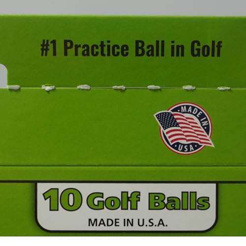 Best Practice Golf Balls on The Planet. Perfect for Golf Training. Solid Contact for Great Feedback. Limited Flight for Backyard use. Safe for Indoors. by AlmostGolf (10 Pack Yellow)