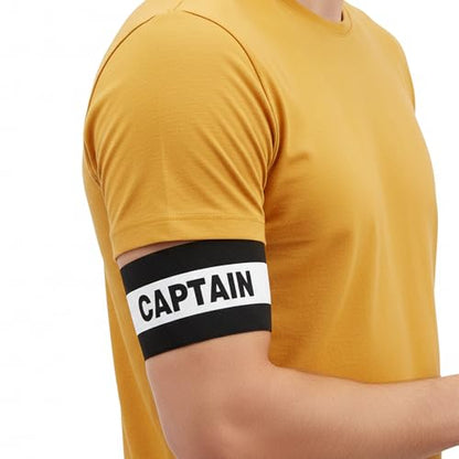 Mabor 4Pcs Captain Arm Bands for Soccer, Black Adjustable Soccer Captain Armband, Arm Bands Football for Adults Youth Rugby Basketball Volleyball Teams