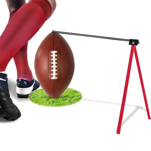 Ziopetru Football Kicking Stand, Durable All Metal Football Kicking Tee Holder for Field Goal and Place Kicks of Football, Adult and Youth Football Training Equipment