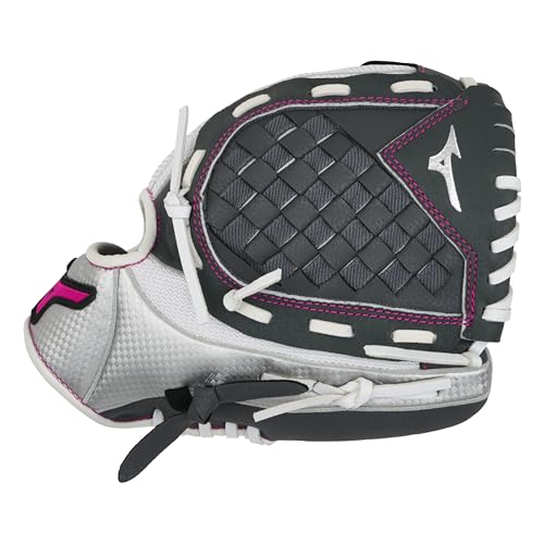 Mizuno Prospect Finch Youth - color: White/Grey Trident Web, size: 10"|Ages 3-6