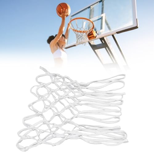 Basketball Net, Portable Anti Strike All Weather Nylon Heavy Duty Basketball Net Replacement for Indoor Outdoor, Parks, Campuses