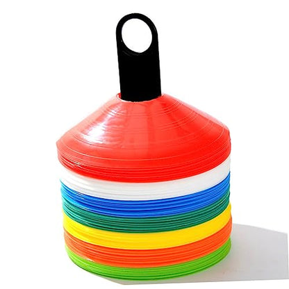 Garneck Football Training Disc Cone Markers Trainer Spot Equipment Pre Sports Rugby Soccer Training Disc Blue - color: Blue