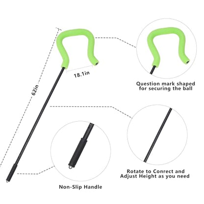 Volleyball Spike Hitting Trainer with Adjustable Modes & Height, Lightweight Volleyball Training Equipment for Serving, Spiking and Jump Training, Ideal for Beginners and Pros
