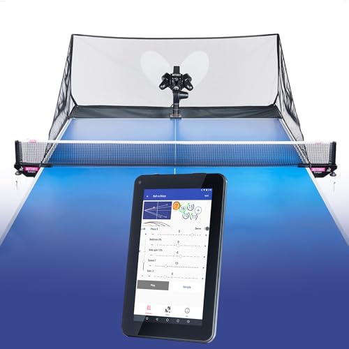Butterfly Refurbished Grade B Amicus Prime Table Tennis Robot | Ball Launcher-Thrower for Ping Pong Tables | Free Carry Bag, Remote, Tech Support, & 120 Balls | Practice Ping Pong Anytime | Used - style: Refurbished Grade B