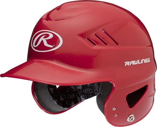 Rawlings | COOLFLO Batting Helmet | T-Ball (6 1/4" - 6 7/8") | Black - color: Scarlet - COOLFLO