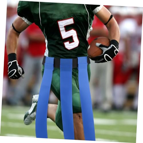 WOONEKY 2pcs Flag Football Belts for Boys and Girls Youth Rugby Waist Flags Belts Set Multi-use Football Game Supplies
