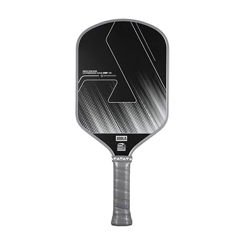 JOOLA Ben Johns CAS 16mm Carbon Fiber Pickleball Paddle - CAS Surface Tech - Control & Power Paddle - USAP Approved - Aero Curve - Feel-Tec Pure Grip - NFC Chip - color: Shadow Gray, size: Hyperion