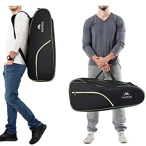 MATEIN Tennis Bag 6 Rackets, Extra Large Protective Convertible Racquet Bag with Shoes Compartment for Men Women, Racket Backpack with Cooler Pocket & Removeable Shoulder Strap for Sport Equipment