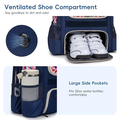 KAVIGOR Baseball Bag for Youth | Softball Backpack 50L Large Capacity with Shoe Compartment and 4 Bat Holders | Nova Flare Series