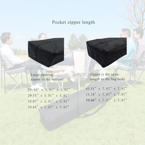 Heavy Duty Sport Duffel Bag - XL Multi-Scene Storage Organizer for Canopy Tents, Grill Tools, Hammock,Blankets,Roof Top Tents & Camping Cots with MOLLE System (43''(L) x7.87''(W) x7.87''(H)) - size: 43''(L)x7.87''(W)x7.87''(H)