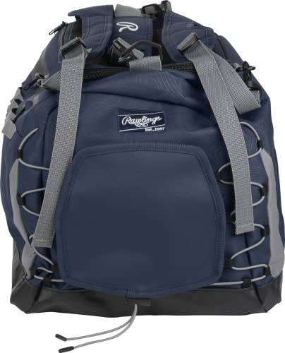 Rawlings | MACH Hybrid Backpack/Duffle Equipment Bag | Baseball & Softball | Multiple Colors - color: Navy