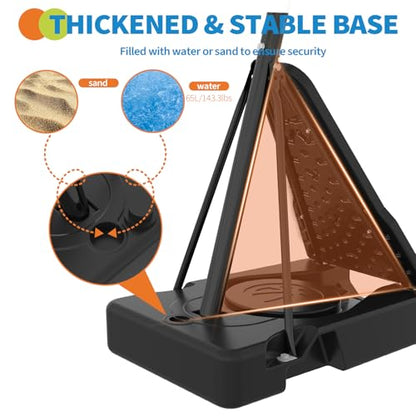 Basketball Hoop, 54 Inch Shatterproof PC Backboard, 4.9-10FT Height Adjustable Basketball Hoop Goal System,Mobile Stand with Wheels Weighted Base,Youth&Adults, Driveway Backyard Pool Play
