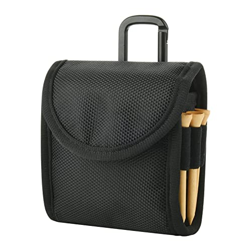 Cosmos Golf Ball Pouch Golf Tees and Divot Repair Tool Holder Nylon Golf Bag Accessories Belt Bag Gifts for Men