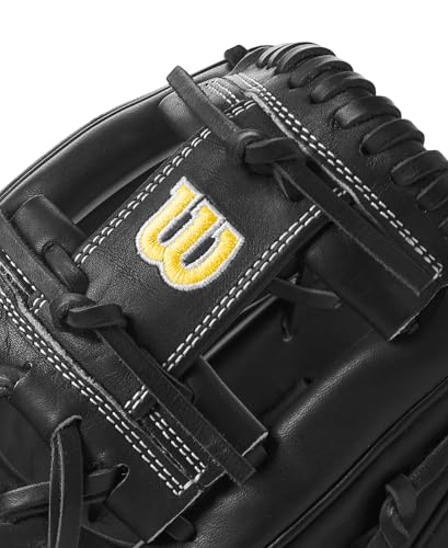 Wilson 2024 Classics Series A2000 Baseball Gloves - color: Black/Yellow/Grey, size: Infield - 11.5"