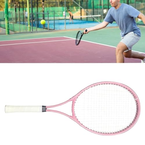 Adult Tennis Racket Lightweight, Portable Practical Beginners Tennis Equipment for Beach Practice - color: Pink